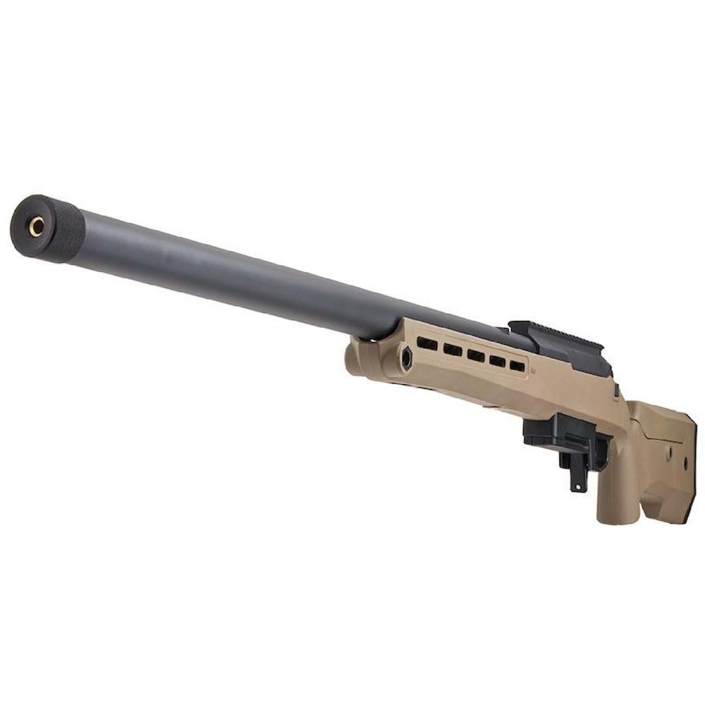 Silverback TAC-41P Classic Polimer Dipçik Sniper Bolt Action Airsoft Tüfek, FDE SBA-T41P-FDE