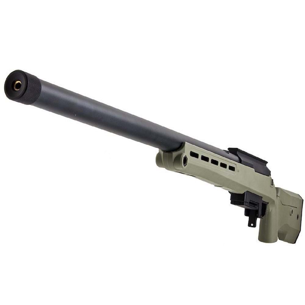 Silverback TAC-41P Classic Polimer Dipçik Sniper Bolt Action Airsoft Tüfek – Yeşil (SBA-T41P-OD)