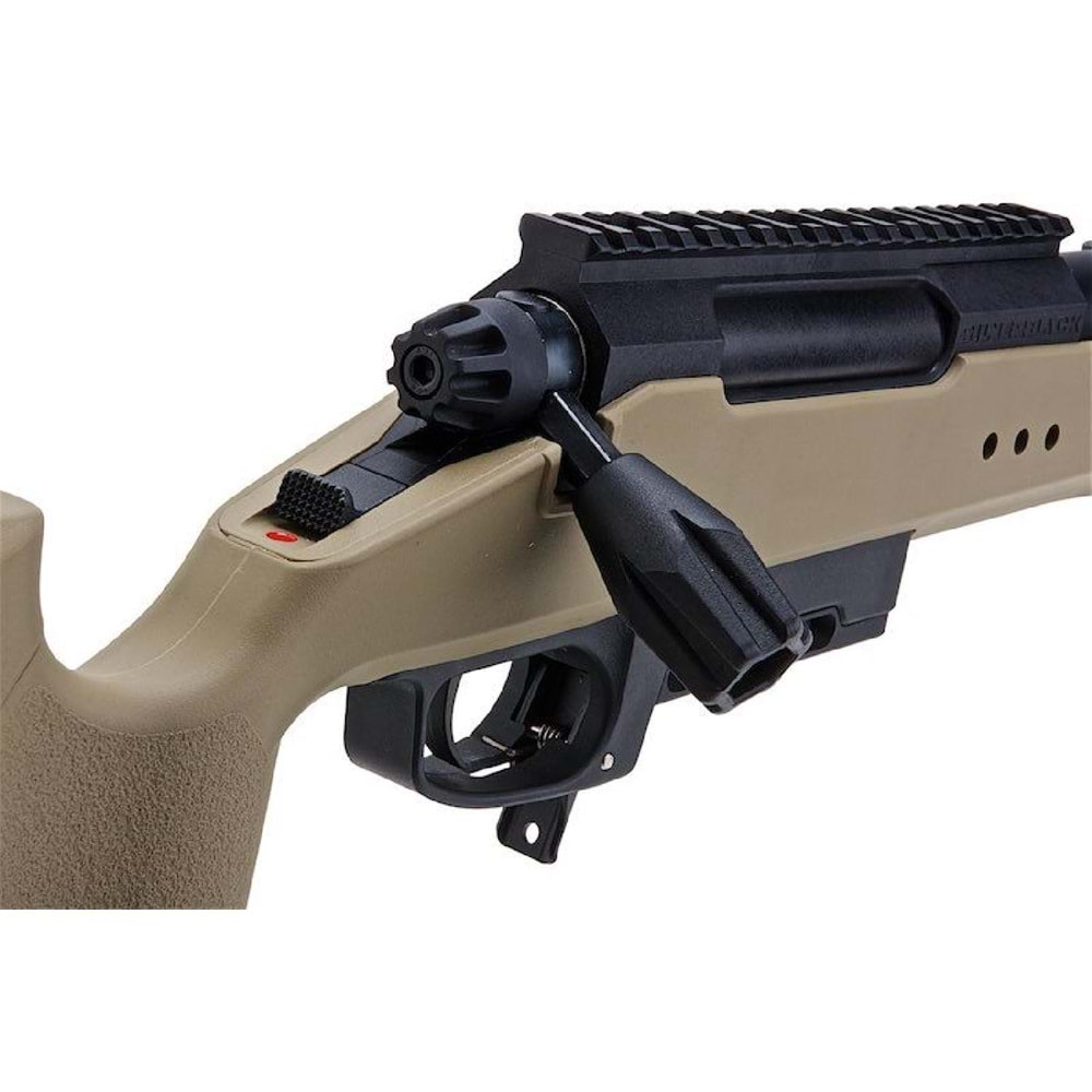 Silverback TAC-41PS Classic Polimer Dipçik Sport Version Sniper Bolt Action Airsoft Tüfek – Çöl (SBA-T41PS-FDE)