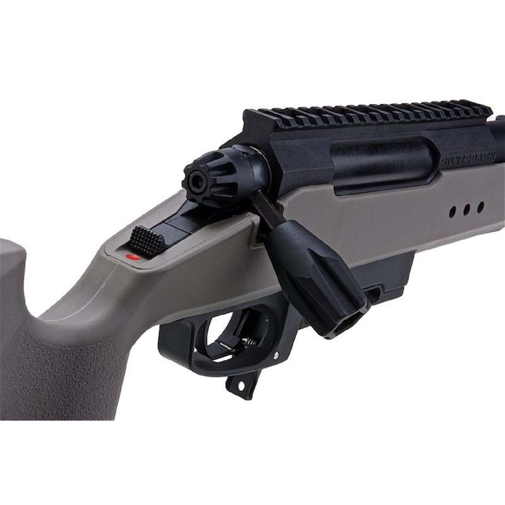 Silverback TAC-41PS Classic Polimer Dipçik Sport Version Sniper Bolt Action Airsoft Tüfek – Gri (SBA-T41PS-WG)