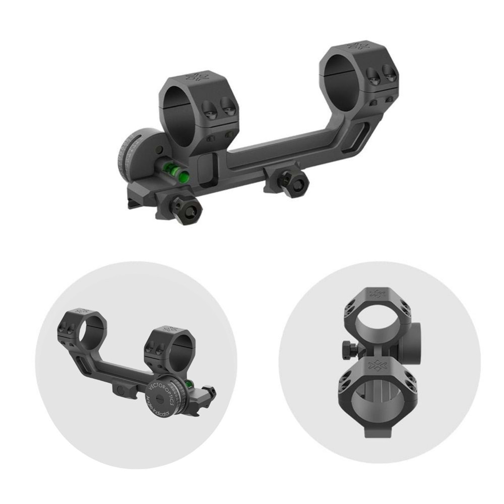 Vector Optics 21mm Ray İçin Su Terazisi ve Eğim Açısı Göstergeli Dürbün Ayağı SCACD-24
