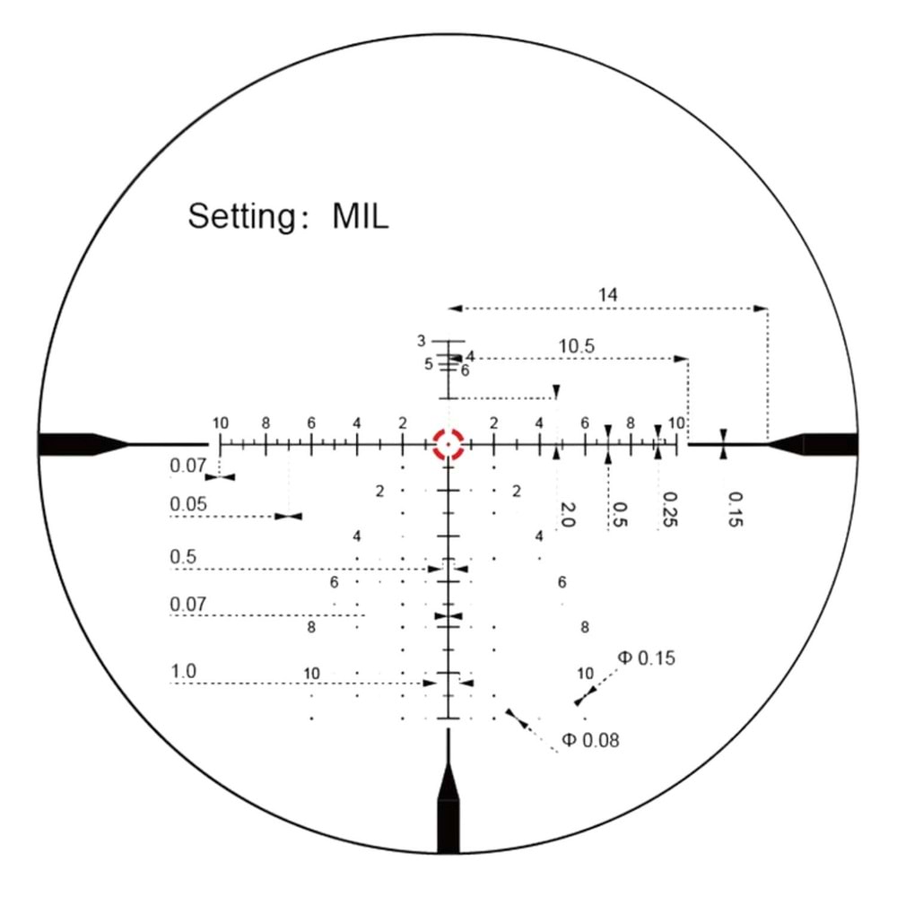 Vector Optics Continental x10 1-10x28ED FFP 34mm LPVO Scope SCFF-62