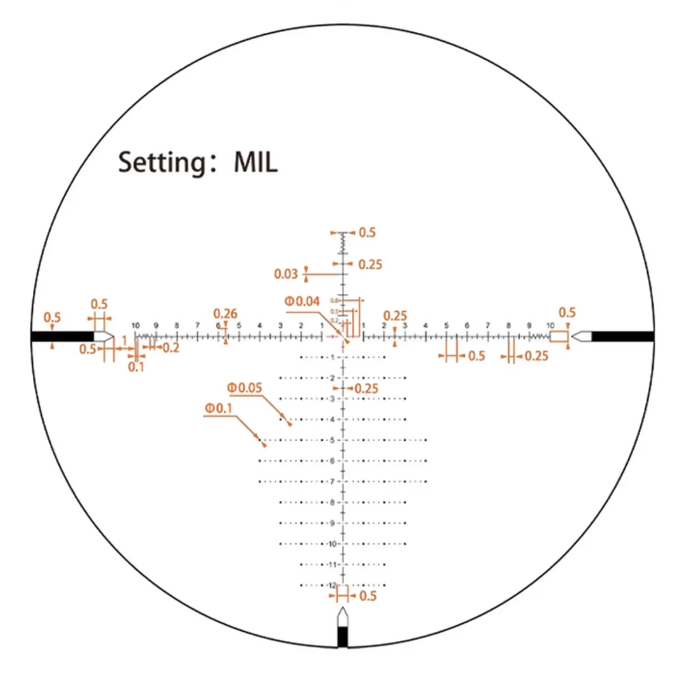 Vector Optics Tauron 6-24x50 HD MIL FFP PRS Tüfek Dürbünü – SCFF-81