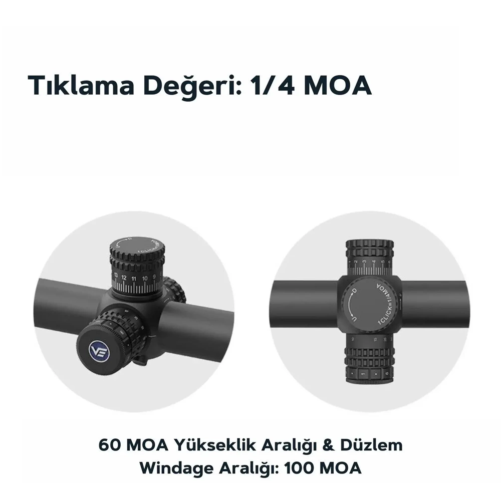 Vector Optics Orion Pro Max 3-18x50 HD SFP Tüfek Dürbünü – SCOL-57