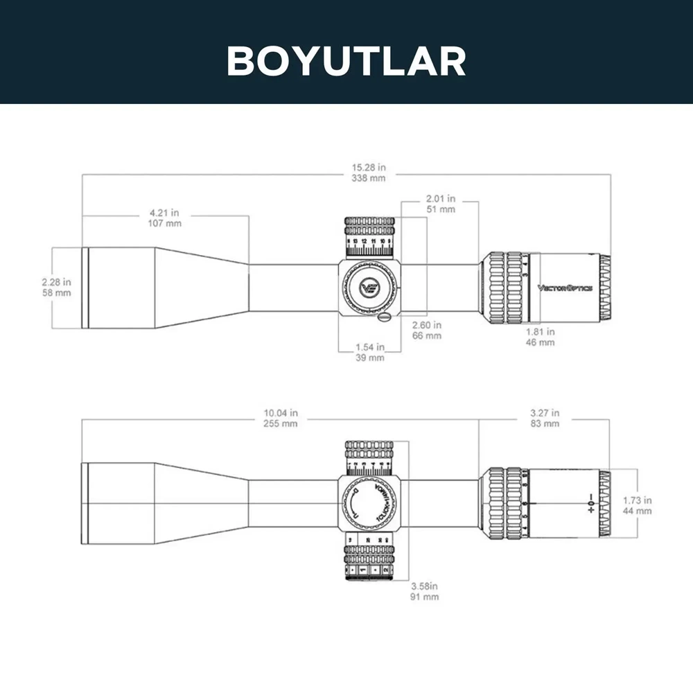 Vector Optics Orion Pro Max 3-18x50 HD SFP Tüfek Dürbünü – SCOL-57