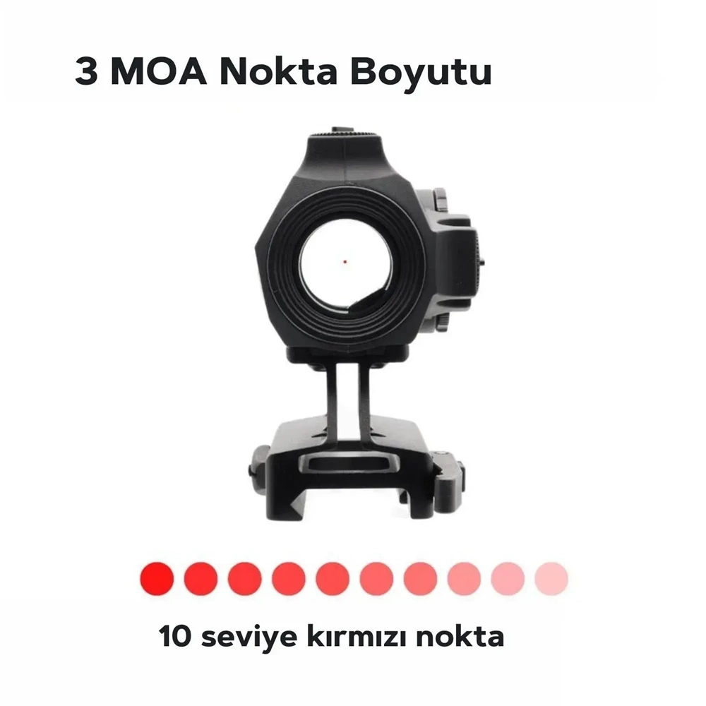 Vector Optics Maverick-IV 1x20 Mini Rubber Armored SOP Siyah Red Dot Nişangah – SCRD-60