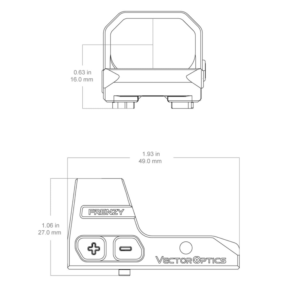 Vector Optics Frenzy FA 1x16x24 3MOA Kırmızı Nokta Nişangahı - Walther® PDP 2.0 Uyumlu (SCRD-83)