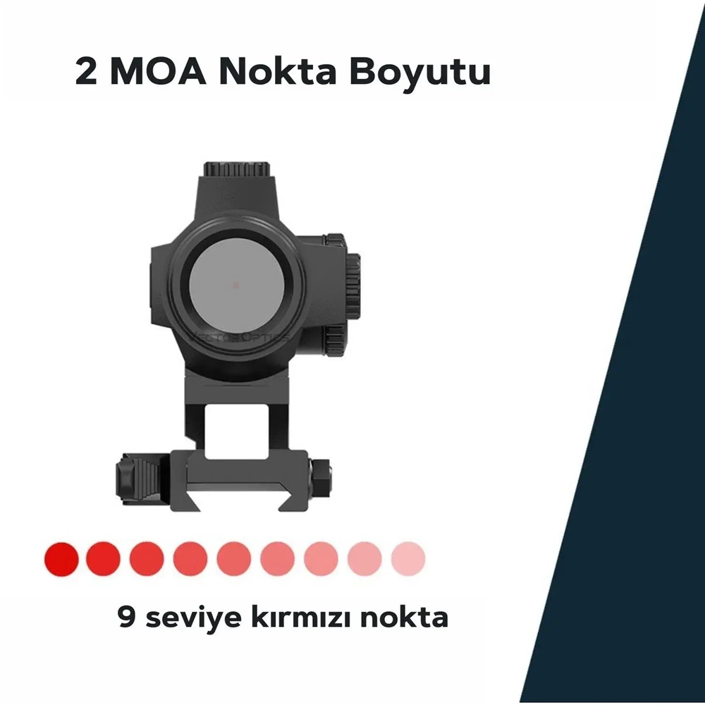 Vector Optics Maverick II Plus 1x22 DBR Red Dot Nişangah – SCRD-PD12