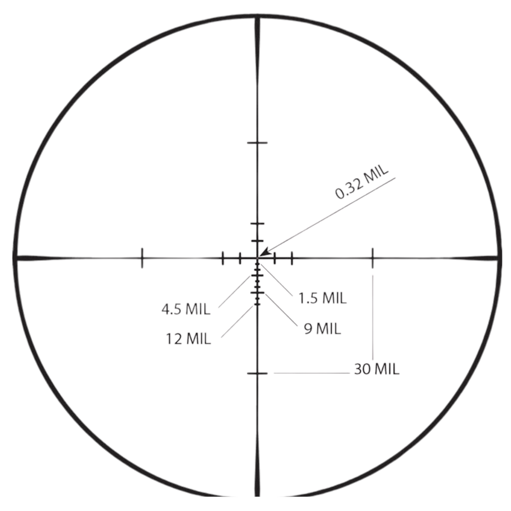 Sightmark Strikon VMP 1-4x22 SFP Fiber Tüfek Dürbünü