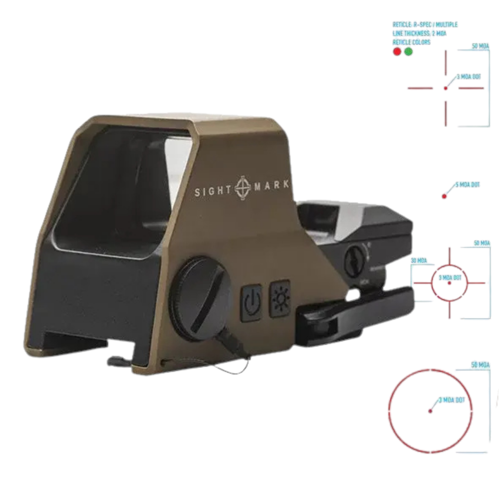 ULTRASHOT R-SPEC GREEN - RED DOT DARK EARTH SM26031DE