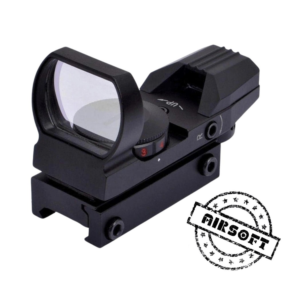 SOTAC Airsoft Red Dot Sight 1x22x23 4 Artıkıl Seçenekli, Picatinny Uyumlu