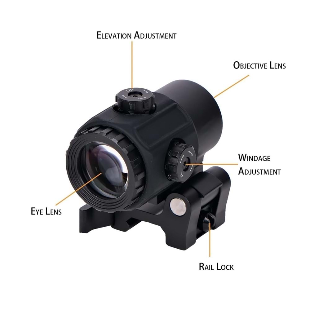 SOTAC G43 Riflescope 3x Magnifier - Riflescope Magnifier for Enhanced Accuracy and Targeting Nişangah