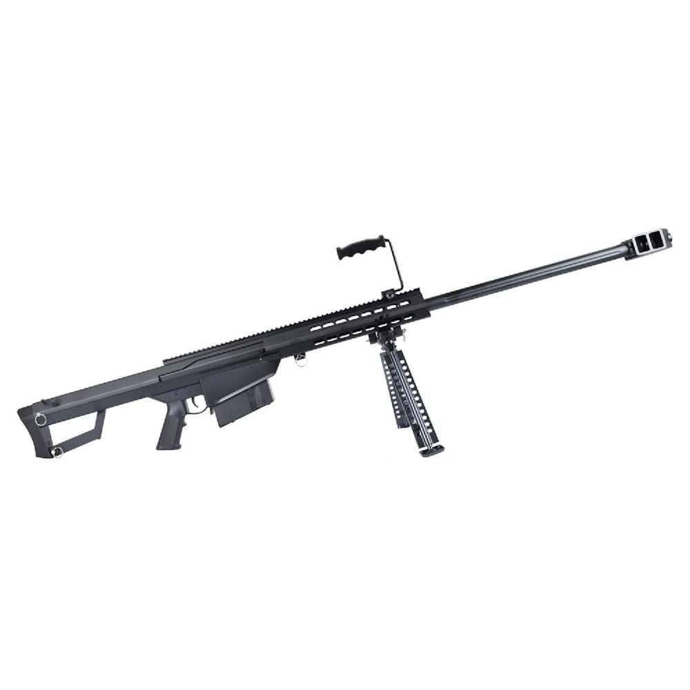 SnowWolf BARRETT M82A1 BK Long AEG Siyah Airsoft Sniper Tüfeği