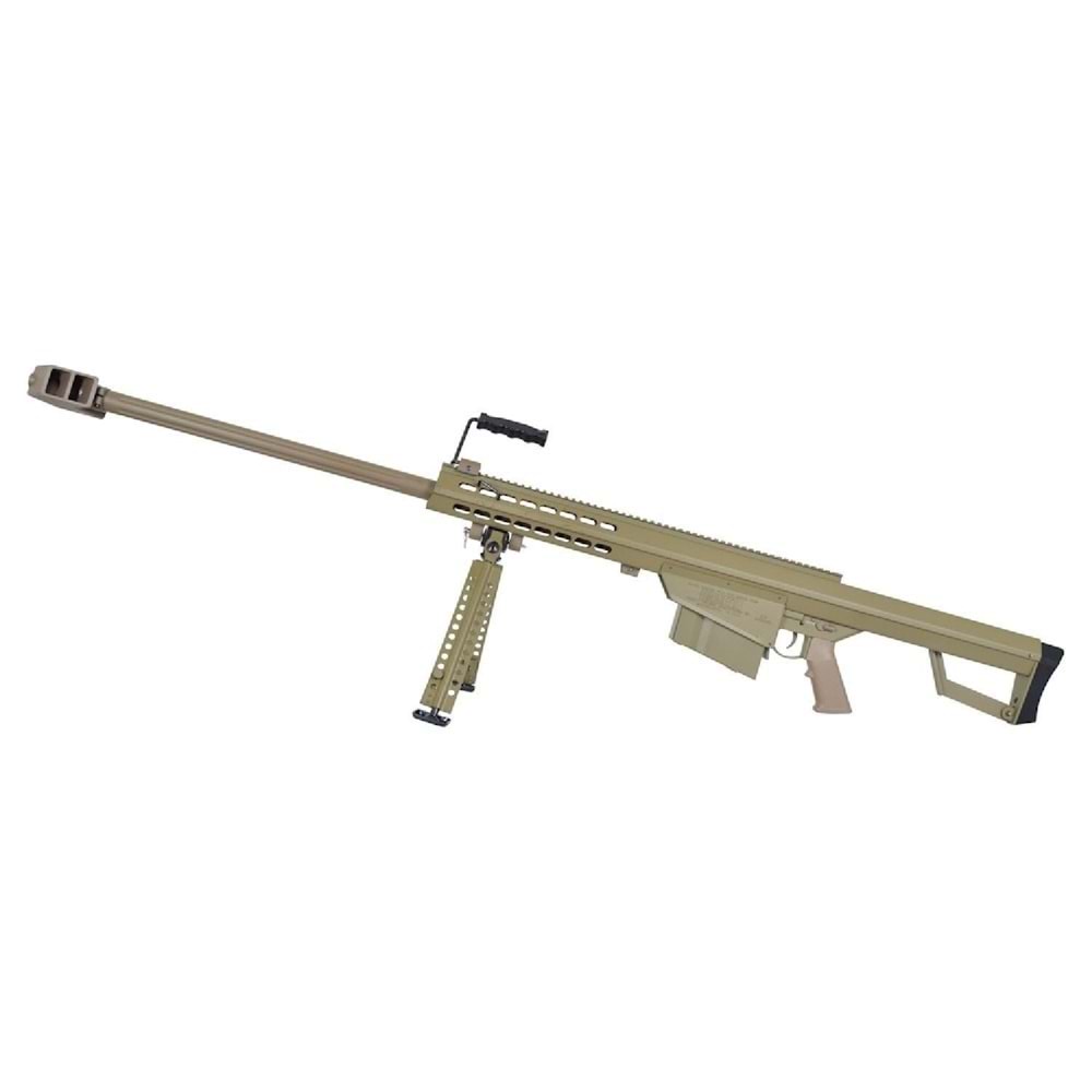 SnowWolf BARRETT M82A1 TAN Long AEG DESERT Airsoft Sniper Tüfeği