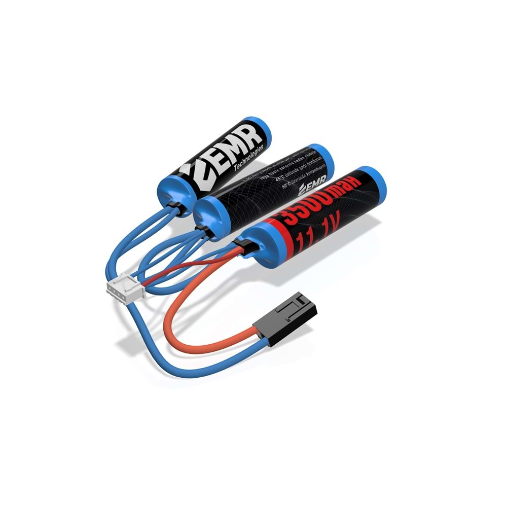 EMR 11.1V 3500mAh Üç Yaprak Pil Tamiya