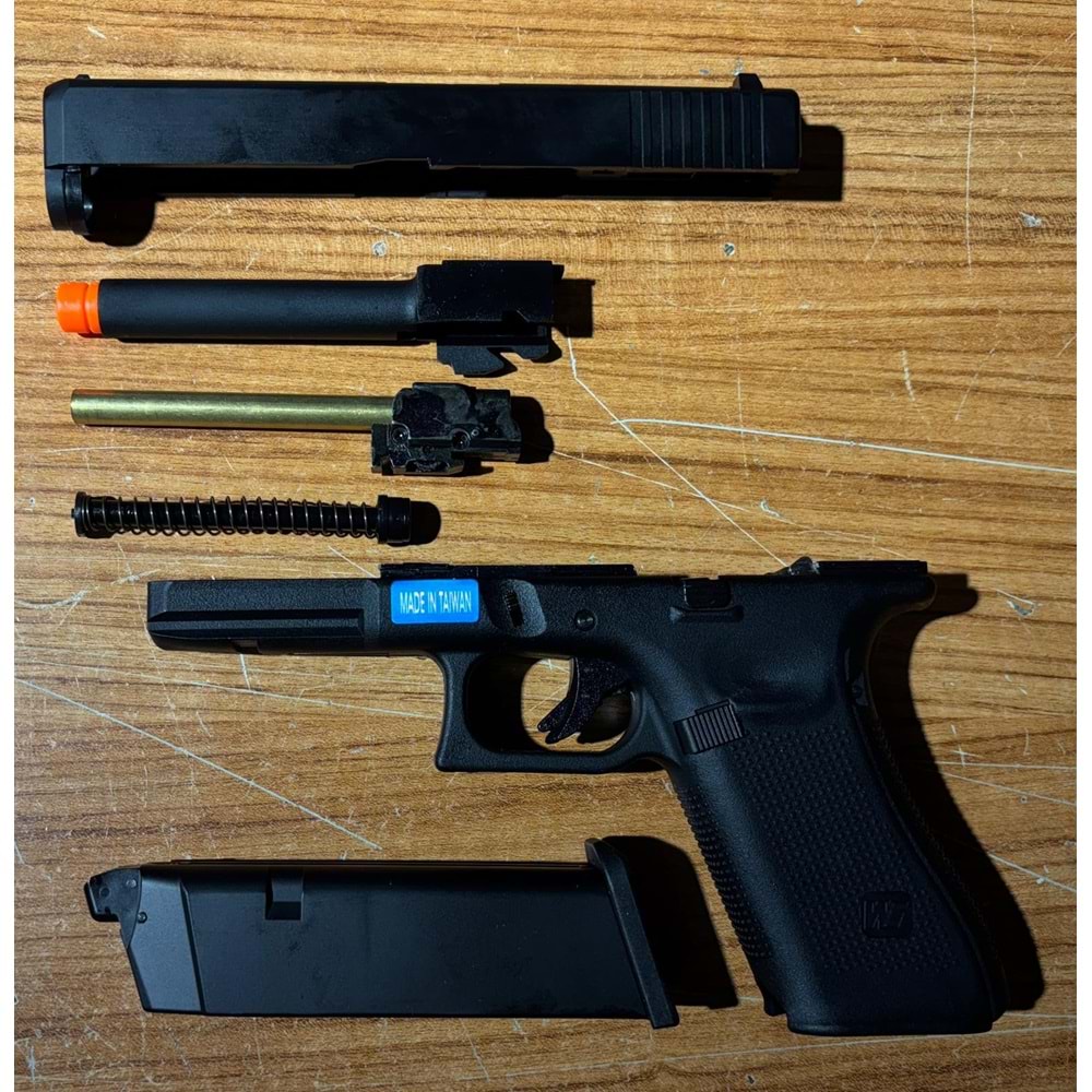 WE G17 Gen5 Siyah GBB Airsoft Tabanca (AirsoftPRO Özel)