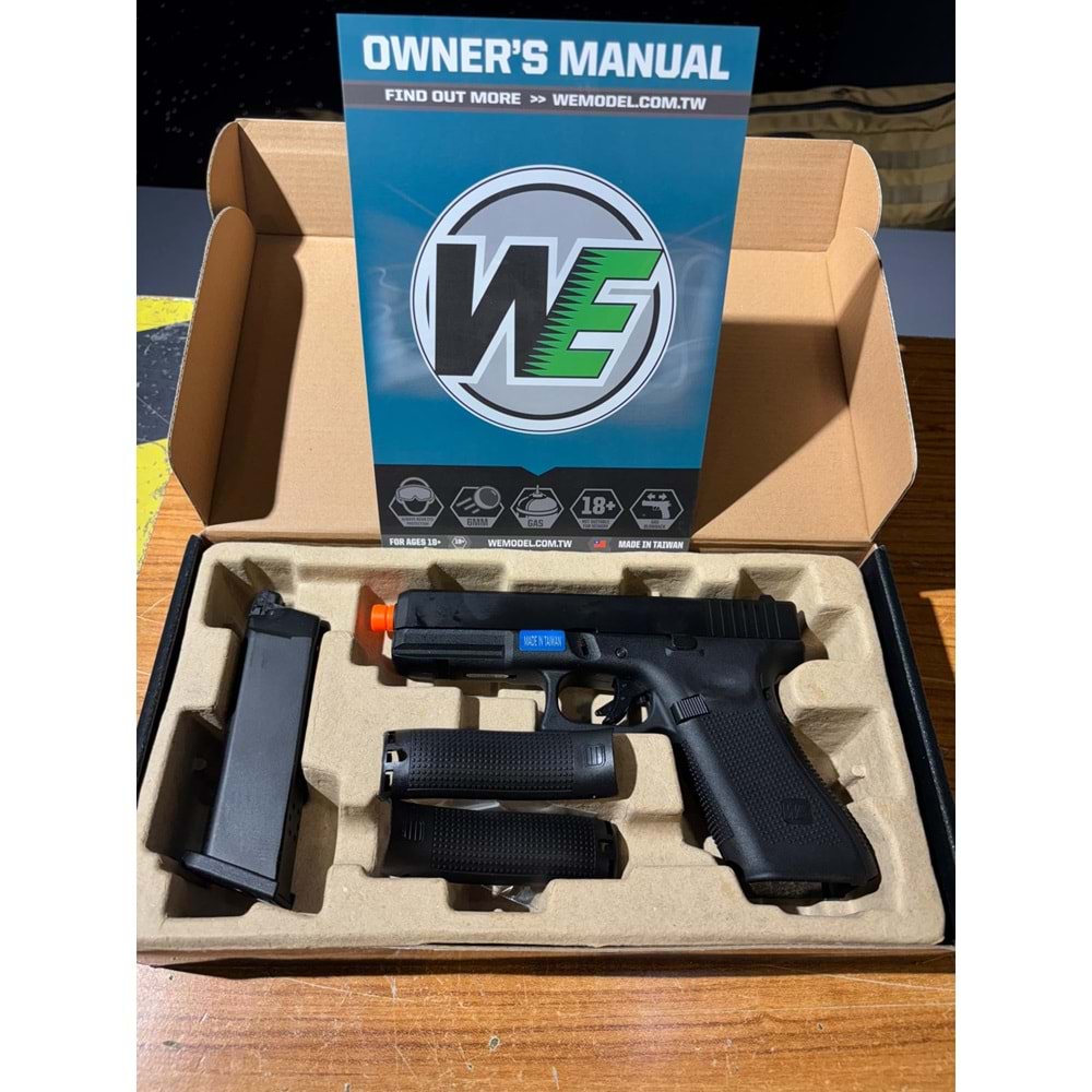 WE G17 Gen5 Siyah GBB Airsoft Tabanca (AirsoftPRO Özel)