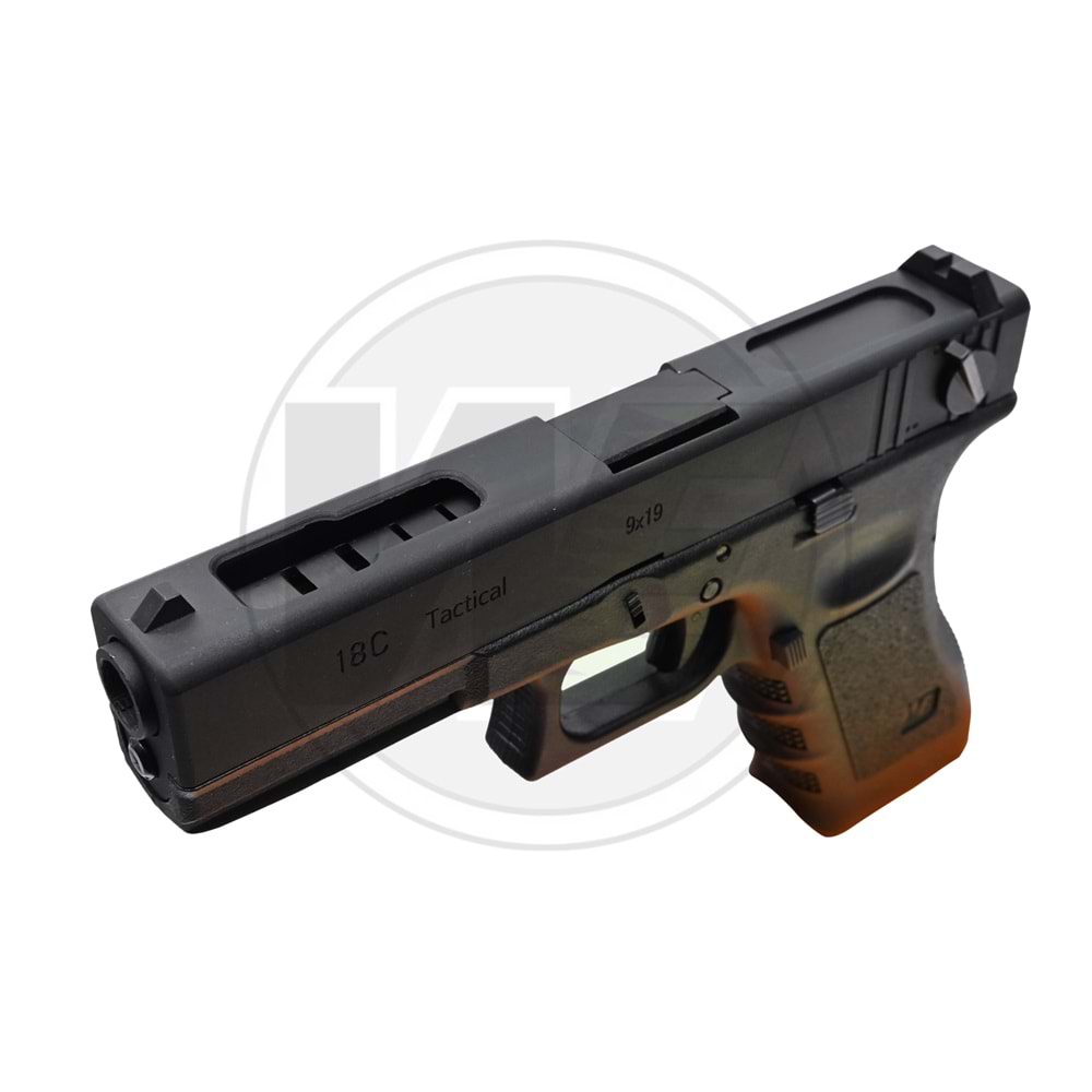 WE G18C Gen4 Siyah GBB Airsoft Tabanca (AirsoftPRO Özel)