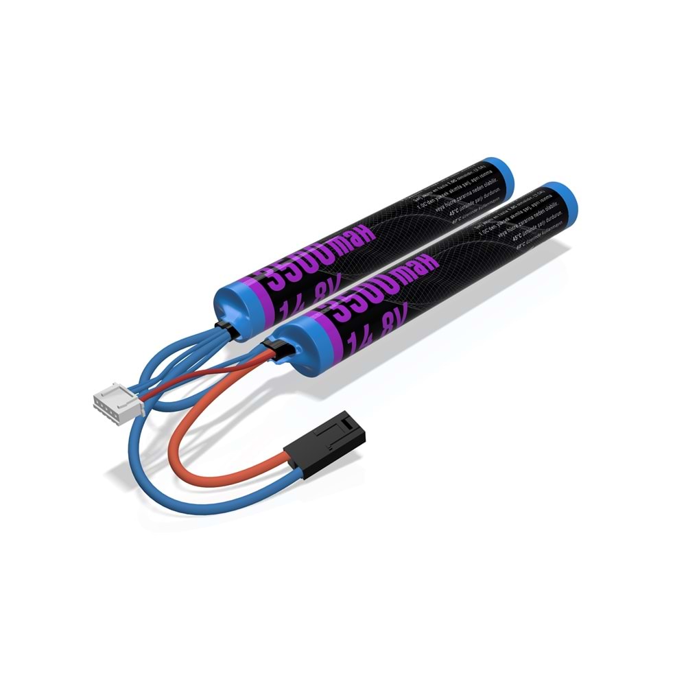EMR 14.8V 3500mAh İki Yaprak Pil Tamiya