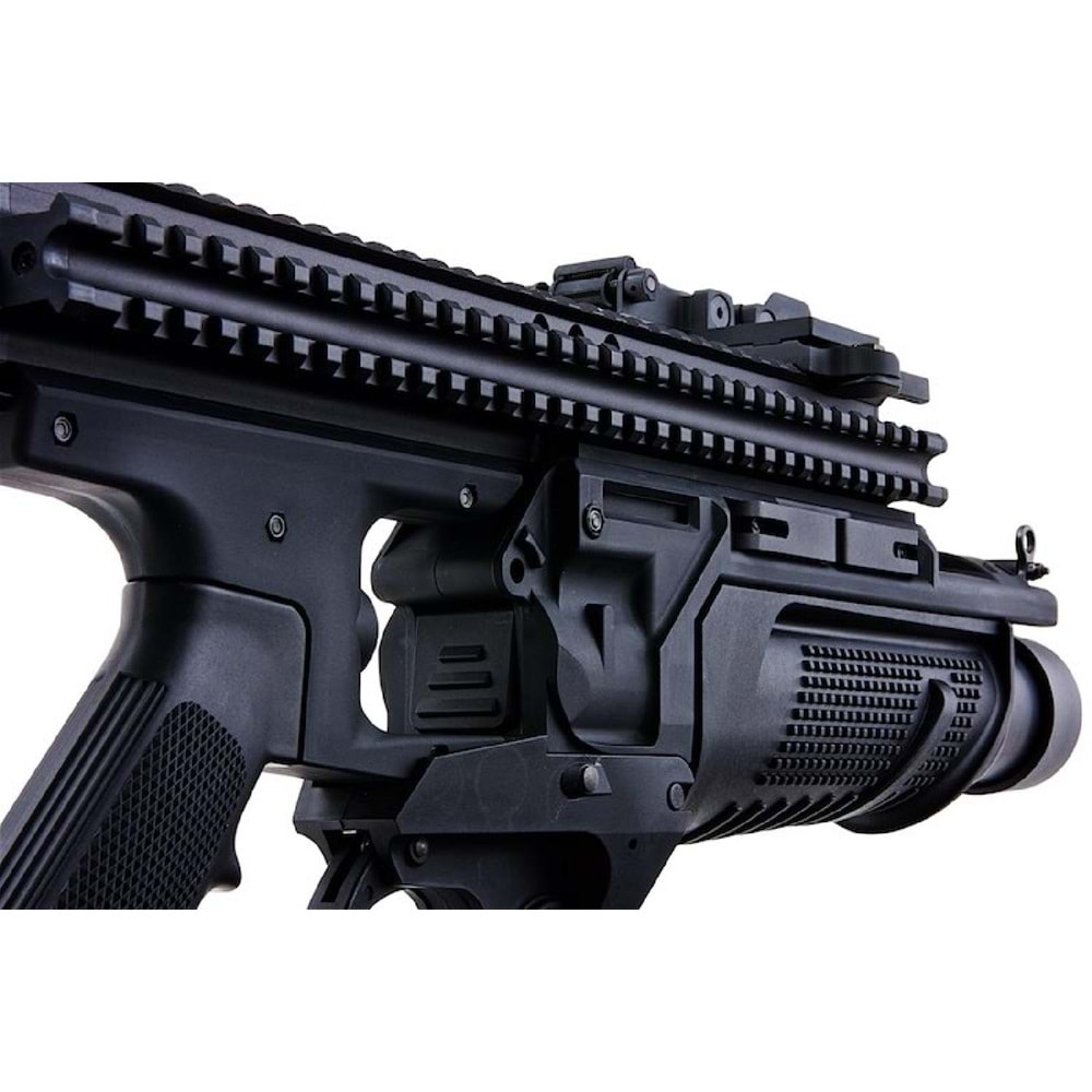 VFC MK13 MOD0 BLACK Enhanced Grenade Launcher Airsoft Bombatar (Siyah-Deluxe Version)