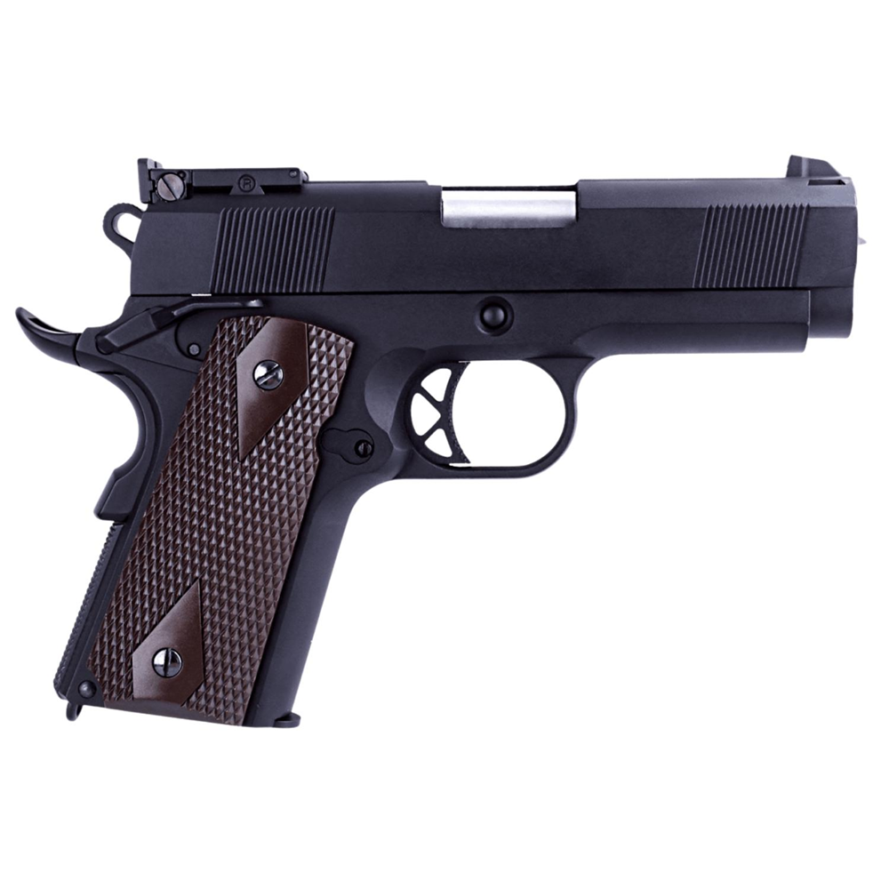 WE Full Metal COLT 1911 Mini Siyah Airsoft GBB Tabanca Kahve Kabza (WE-E003B)