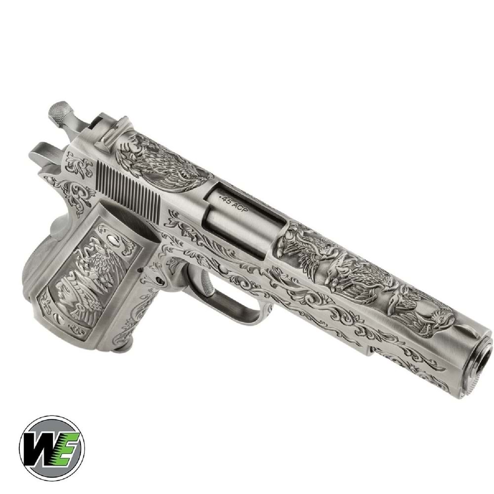 WE Colt 1911 Etched Gravür İşlemeli GBB Airsoft Tabanca