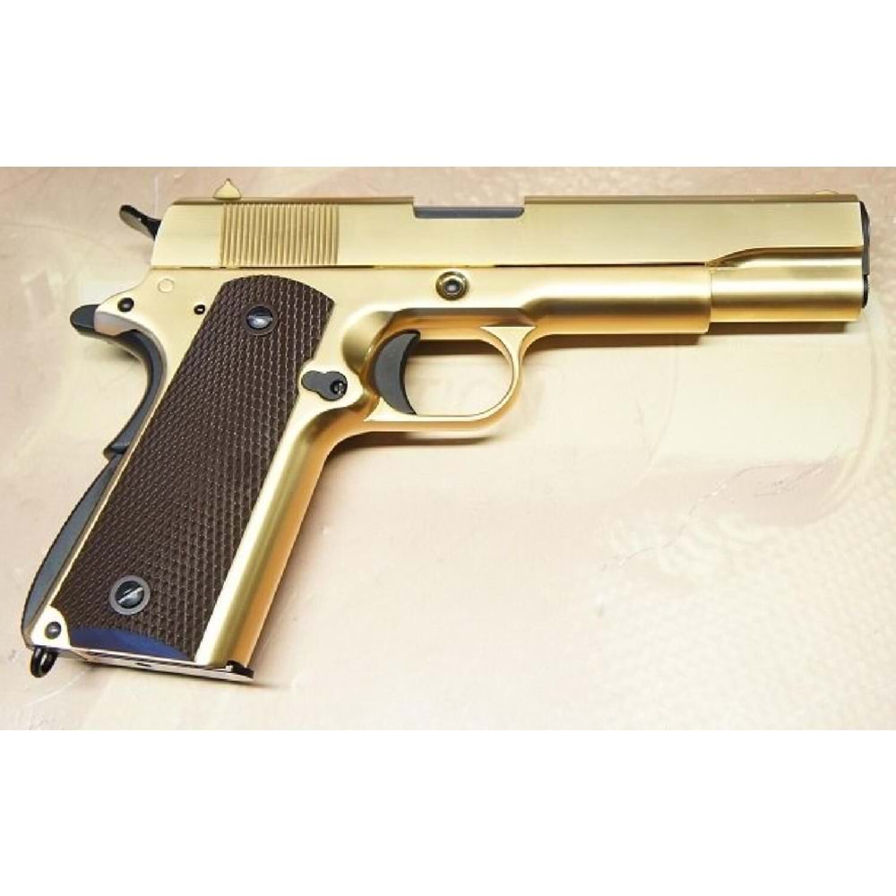 WE M1911 FULL METAL-24K Gold Plated Altın Kaplı Airsoft Tabanca (WE-E007A)