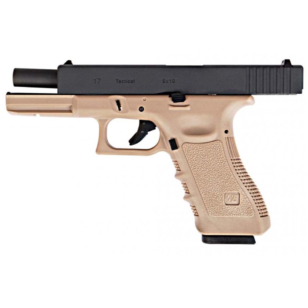 WE G17 GLOCK 17 GEN3 TAN GBB Airsoft Tabanca
