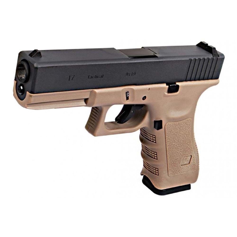 WE G17 GLOCK 17 GEN3 TAN GBB Airsoft Tabanca