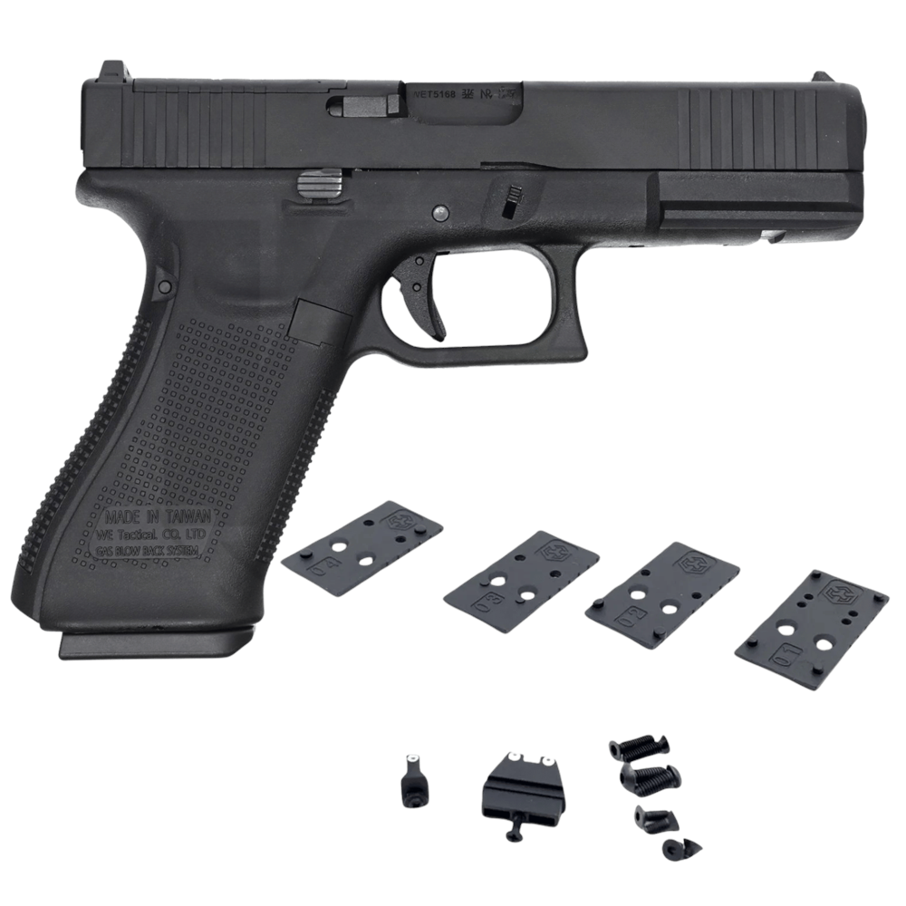 WE GLOCK G17 GEN5 MOS RMR REDDOT AYAKLI SIYAH GBB AIRSOFT TABANCA