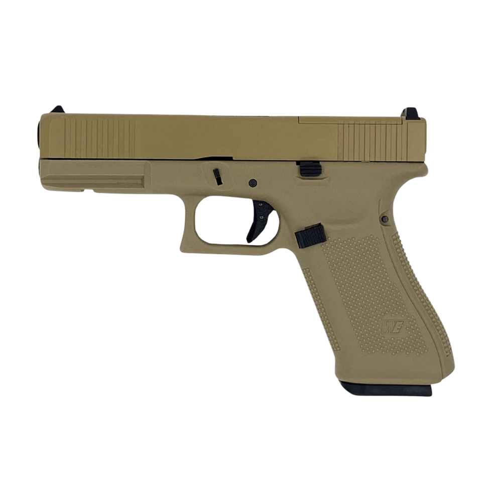 WE GLOCK G17 TAN GEN5 MOS RMR Ayaklı GBB Airsoft Tabanca Seti