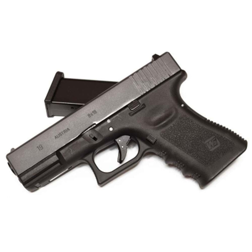 WE G19 GLOCK 19 GEN3 SİYAH GBB AIRSOFT TABANCA