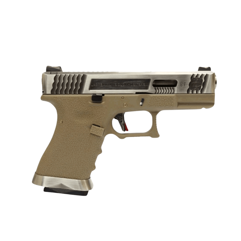 We G19 T8 GBB Aırsoft Tabanca Seti-Tan