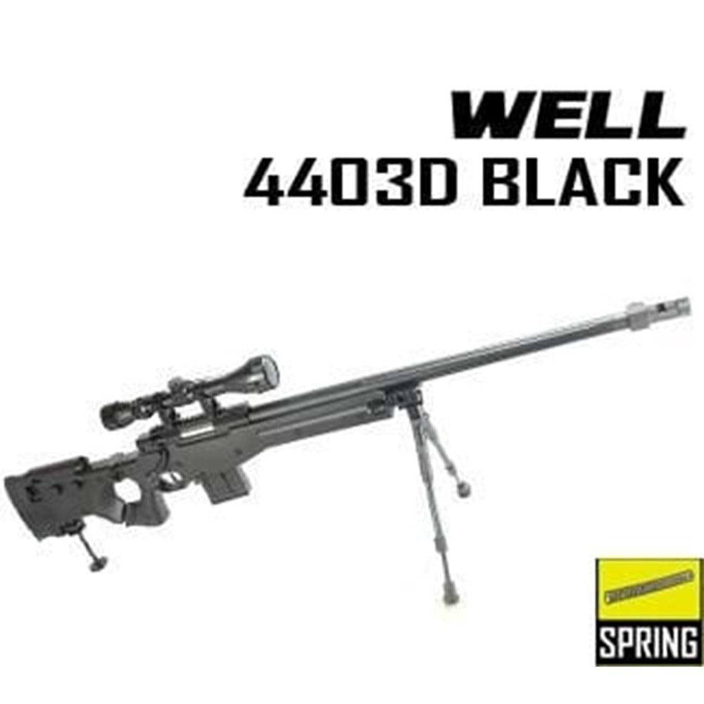 WELL Sniper 4403D BLACK Bipod ve Dürbün
