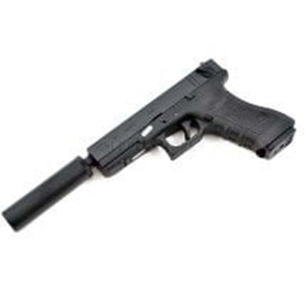 WE Airsoft Tabancalar için susturucu + Uzun İç Namlu (20/60FPS)