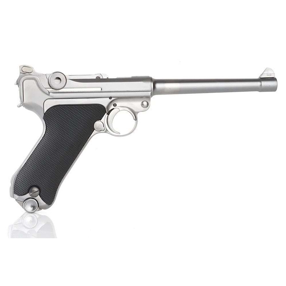 WE P08 Luger 6 Silver GBB Airsoft Tabanca