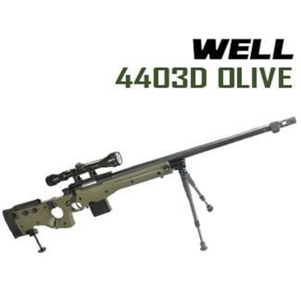 WELL Sniper 4403D OLIVE Bipod ve Dürbün