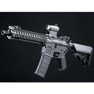 EMG Daniel Defense Lisanslı DDM4 SIYAH Airsoft Tüfek Platinum QBS