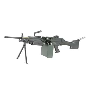 A&K FN LISANSLl M249 MKII SIYAH FULL METAL Airsoft Makinalı AEG Tüfek