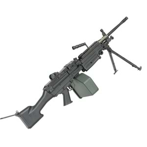 A&K FN Licensed M249 MKII Siyah Full Metal LMG AEG Airsoft Tüfek