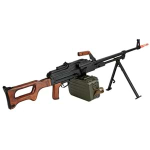 AK Matrix PKM Airsoft Makinalı Tüfek - Gerçek Ağaç