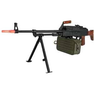 AK Matrix PKM Airsoft Makinalı Tüfek - Gerçek Ağaç