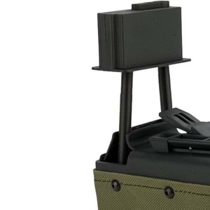 AK 1500BB Airsoft M249 AEG Tüfek Box Şarjör - Yeşil