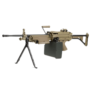 A&K M249-MK1 AEG LMG Airsoft Tüfek FULL METAL - Tan (AK-M249-MK1-TAN-MTL)
