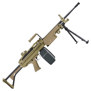 A&K M249-MK1 AEG LMG Airsoft Tüfek FULL METAL - Tan (AK-M249-MK1-TAN-MTL)