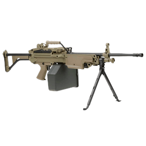 A&K M249-MK1 AEG LMG Airsoft Tüfek FULL METAL - Tan (AK-M249-MK1-TAN-MTL)