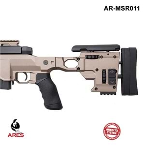 ARES REMINGTON MSR338 SPRING SNIPER AIRSOFT TÜFEĞİ BOLT ACTION TAN - ÇÖL RENGI