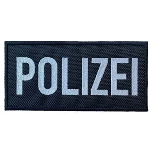 POLIZEI PATCH - SIYAH BEYAZ BUYUK BOY