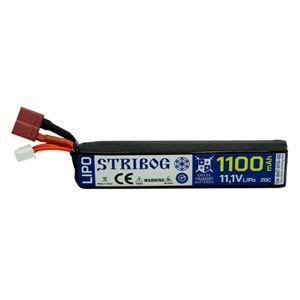 Delta Armory Stribog Airsoft Pil 11.1V LiPo 1100mAh 20C T-plug