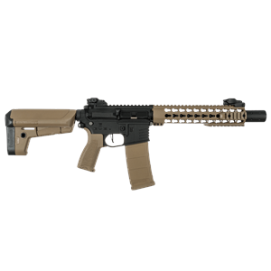 Delta Armory M4 AR15 KeyMod 10'' PREDATOR Charlie TAN Siyah AEG Airsoft Tüfek / Pil Şarj Setli